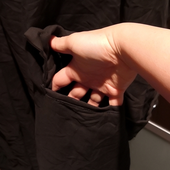 Men's black cotton trench style coat - Picture 5 of 7